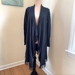 Mercer and Madison Long sleeve cascading fringed cardigan.  …
